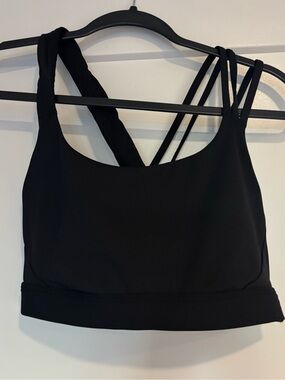 Athleta Black Strappy Women’s sports bra